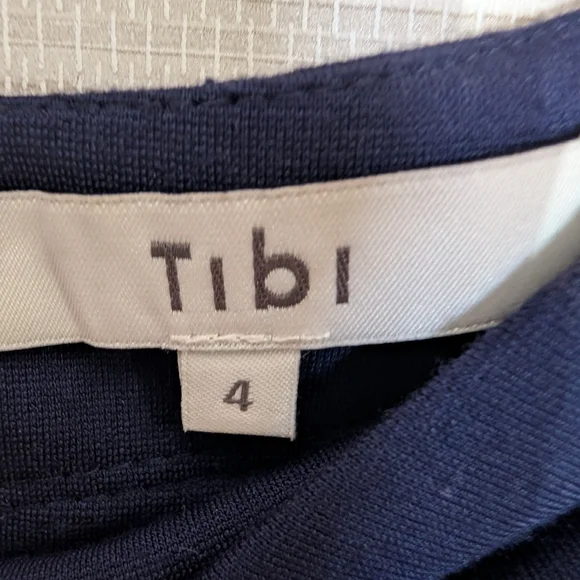 Blue Tibi Ruffle Accent Pencil Skirt - Picture 6 of 7